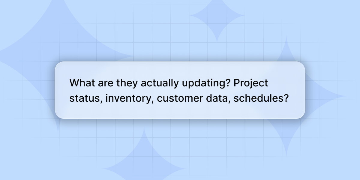 We ask the right questions